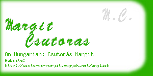 margit csutoras business card